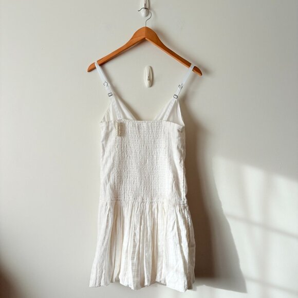 Hollister V-Neck Bubble Mini Dress NWT White Size Small - Picture 5 of 8